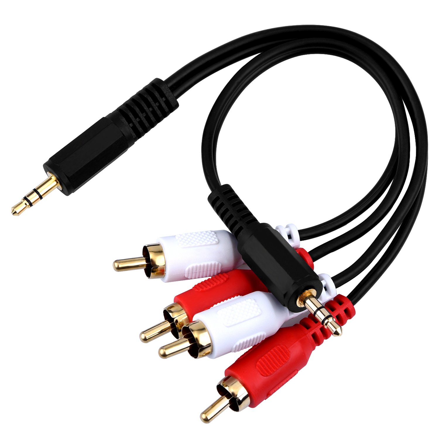 Foto 7 pulgar | Paquete De 2 Cables De Audio Eboot De 15 Cm Y 3,5 Mm Macho A 2 Rca Macho - Venta Internacional.