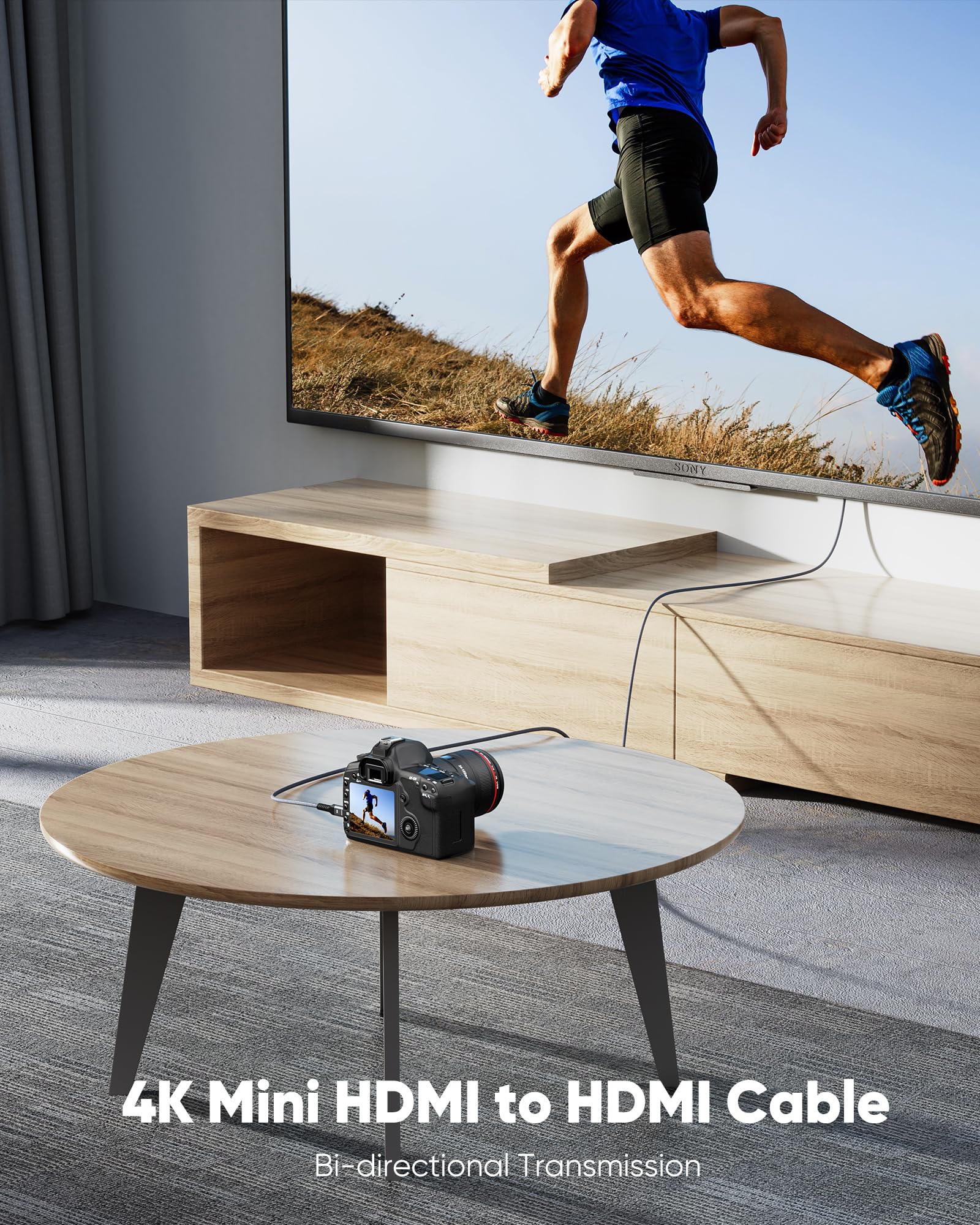 Foto 6 pulgar | Adaptador De Cable Highwings Mini Hdmi A Hdmi 4k 60 Hz, 3 Pies - Venta Internacional.