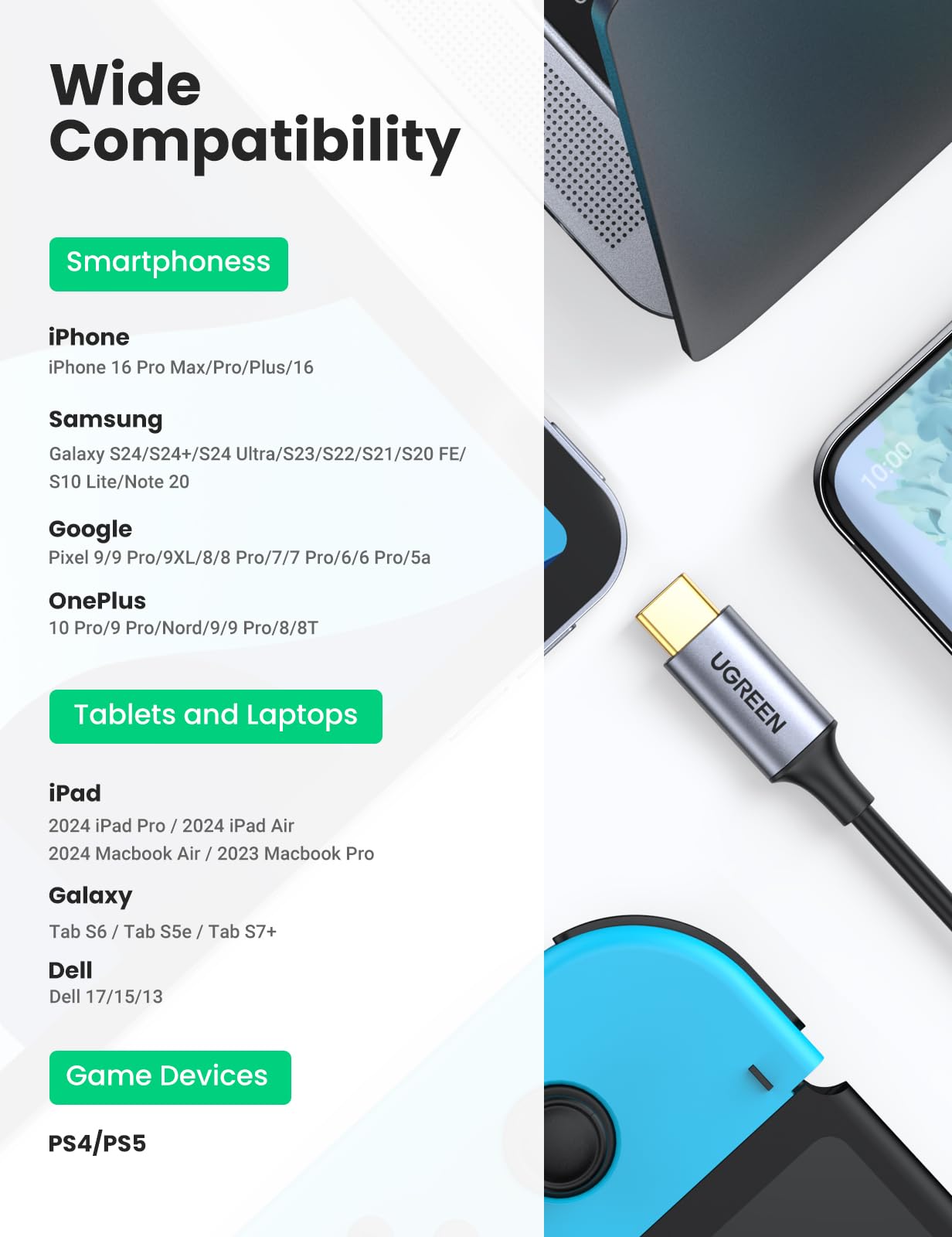 Foto 7 pulgar | Cable De Audio Usb C A Rca Ugreen Tipo C A 2rca Macho De 1,5 M - Venta Internacional.