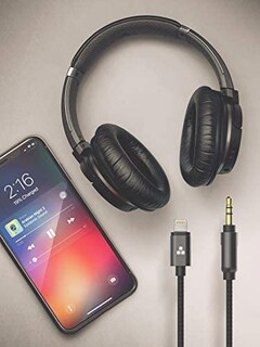 Foto 5 | Cable Auxiliar Thore Lightning De 3,5 Mm Para Iphone 13/12/14, Color Negro - Venta Internacional.