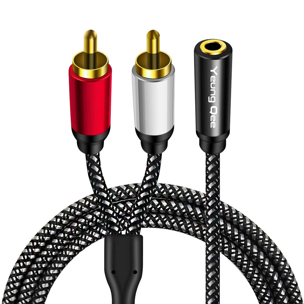 Foto 2 | Cable Adaptador De Audio Yeung Qee De 3,5 Mm Hembra A 2rca Macho - Venta Internacional.