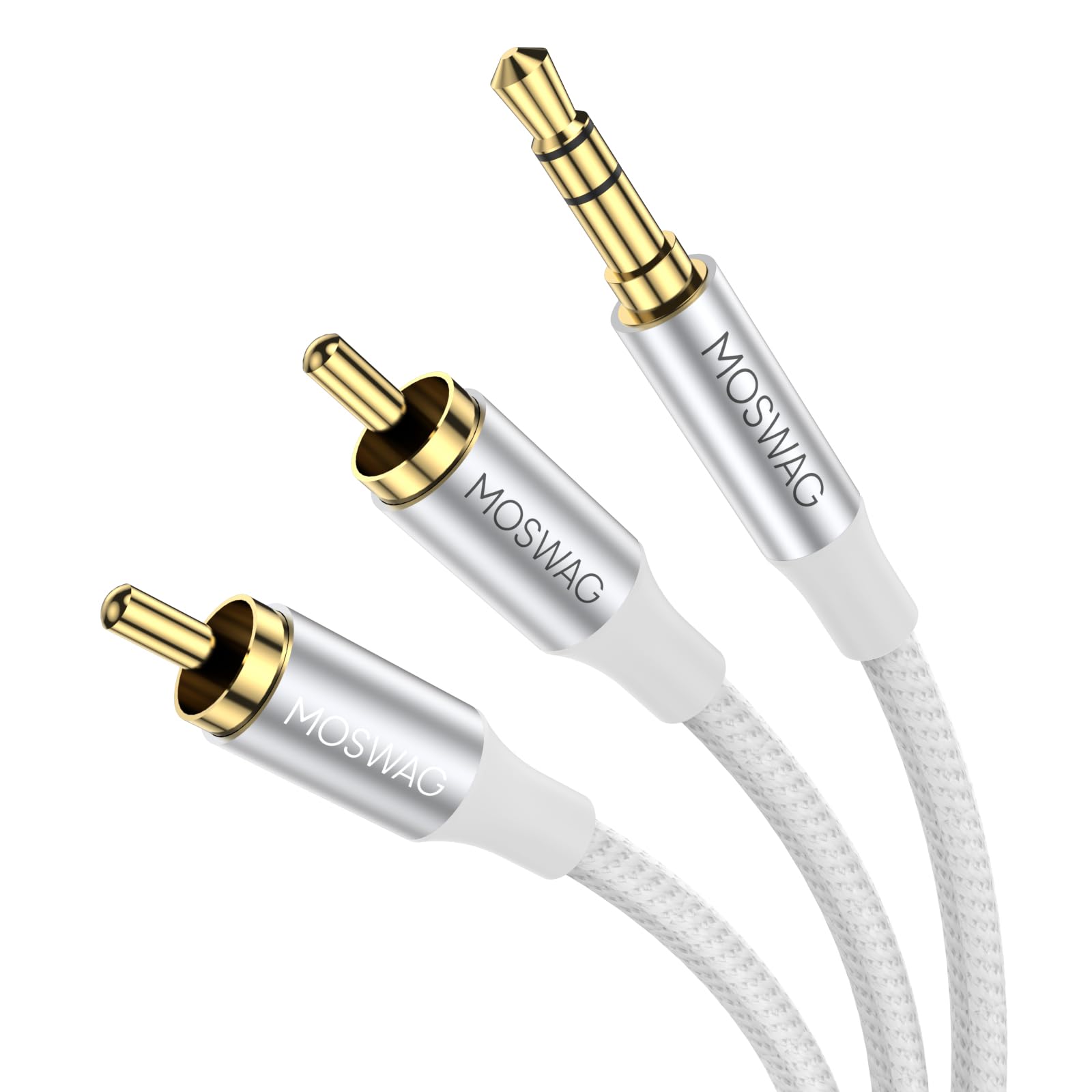 Foto 2 pulgar | Adaptador De Audio Estéreo Rca Moswag De 3,5 Mm Macho A 2rca Macho - Venta Internacional.