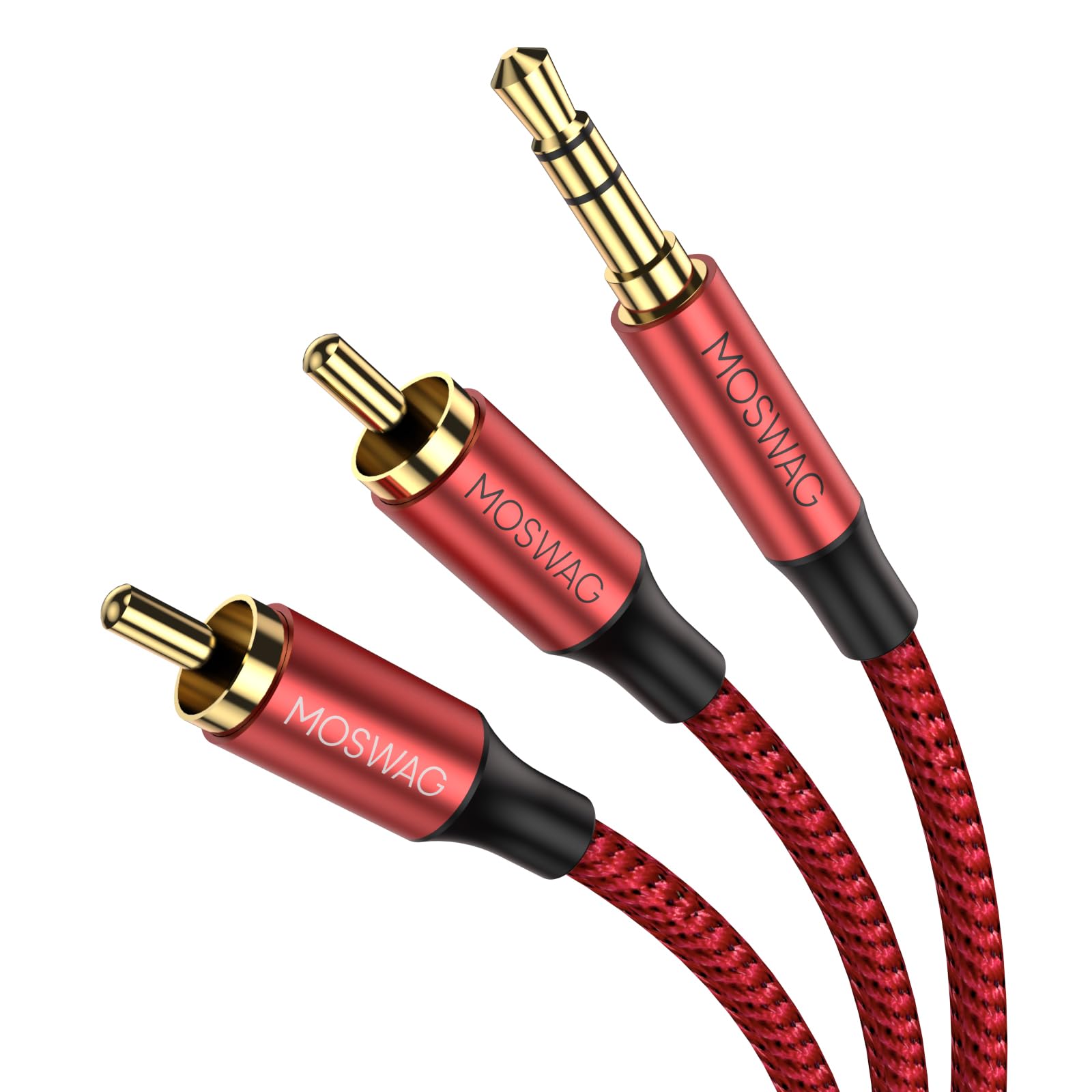 Foto 2 pulgar | Adaptador De Audio Estéreo Rca Moswag De 3,5 Mm Macho A 2rca Macho - Venta Internacional.