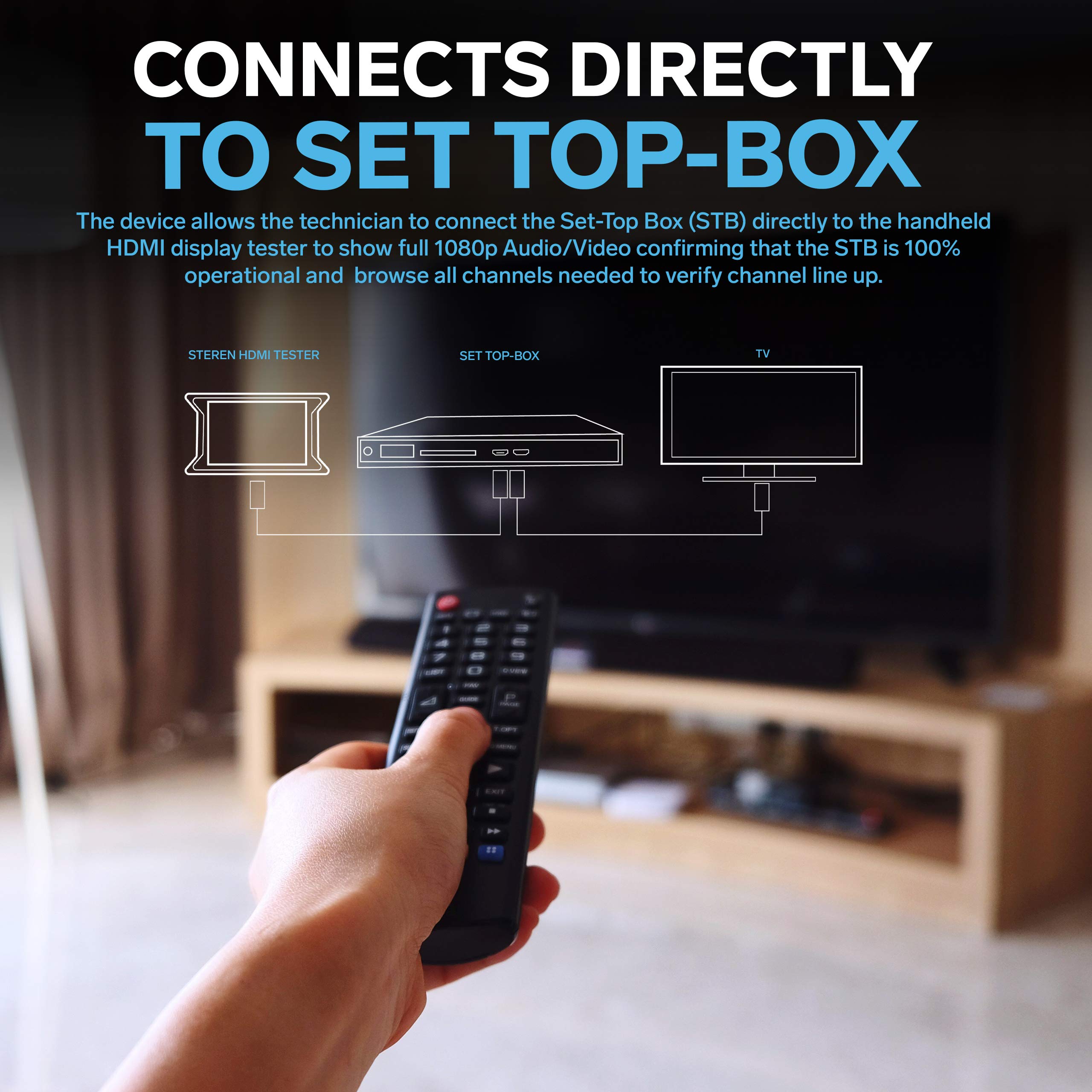 Foto 5 pulgar | Comprobador Hdmi Portátil Steren Con Pantalla Lcd Hd De 1080p - Venta Internacional.