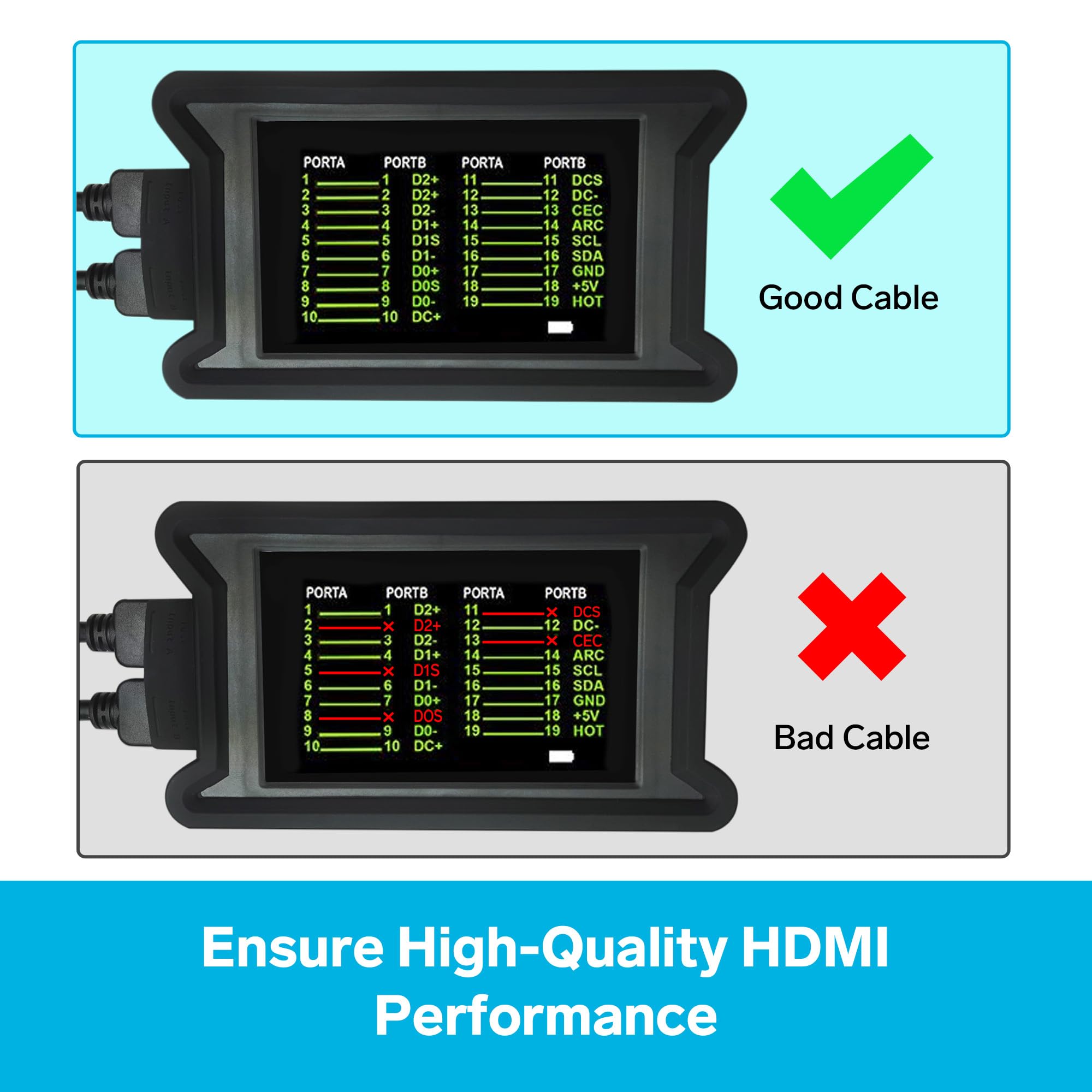 Foto 8 pulgar | Comprobador Hdmi Portátil Steren Con Pantalla Lcd Hd De 1080p - Venta Internacional.