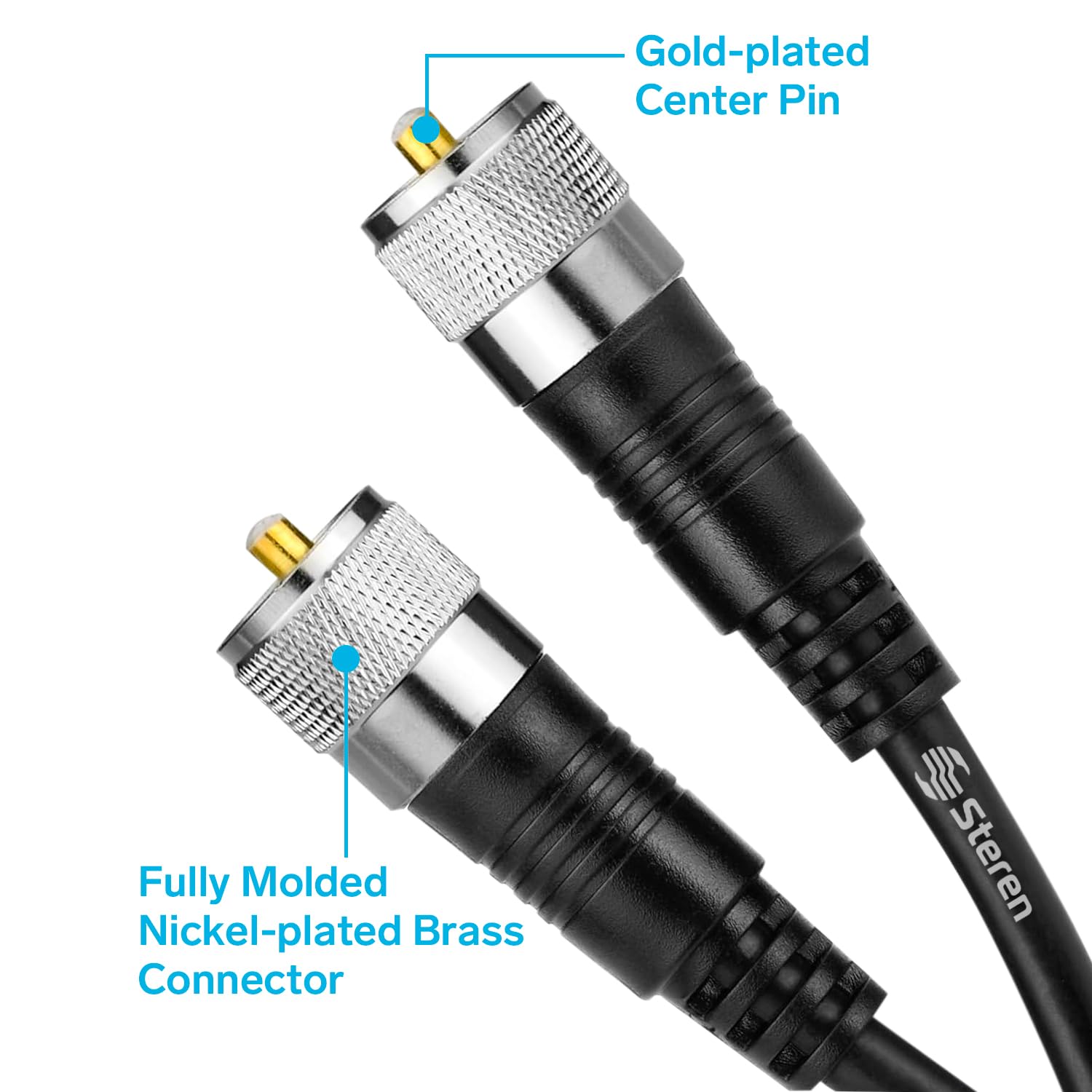 Foto 3 pulgar | Cable Coaxial Steren Rg8x De 1,82 M, Paquete De 2 Unidades Para Radio Ham, Lmr400 - Venta Internacional.