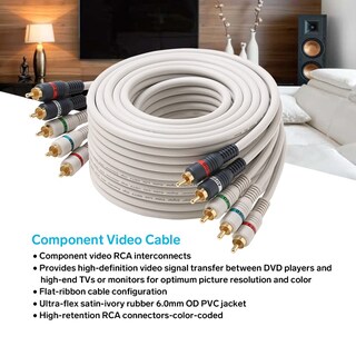 Foto 4 | Cable De Vídeo/audio Por Componentes Steren 254-612iv 3,6 M 5-rca - Venta Internacional.