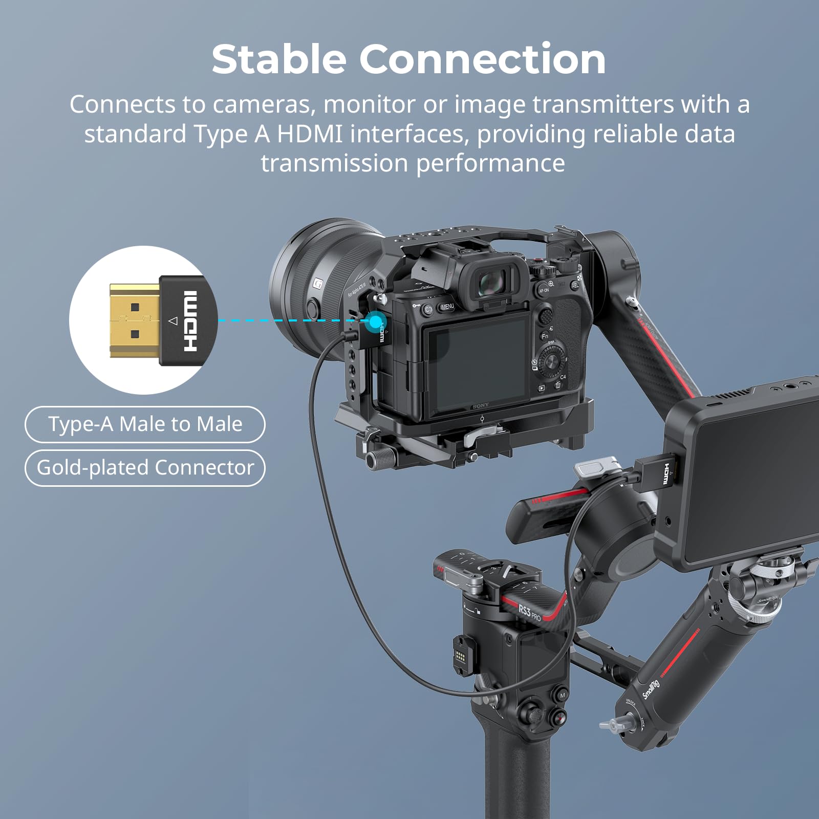 Foto 6 pulgar | Cable Hdmi Smallrig Ultra Thin 4k @60hz Tipo-a Macho De 100 Cm Para  - Venta Internacional.