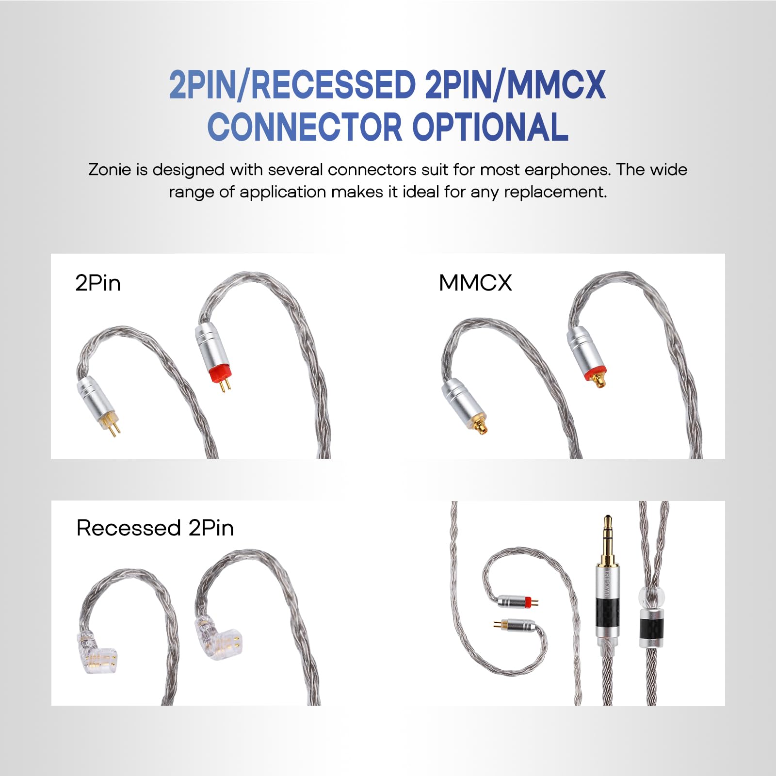 Foto 5 pulgar | Cable Iem Linsoul Tripowin Zonie De 16 Núcleos Chapado En Plata, 1,25 M - Venta Internacional.
