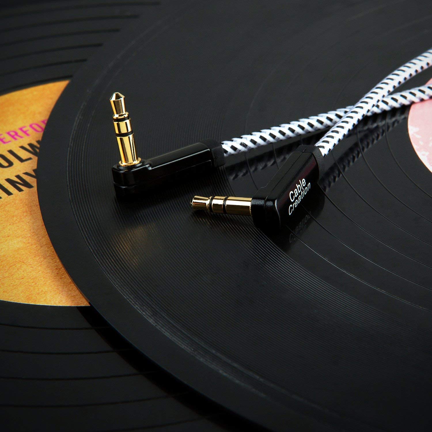 Foto 5 | Cable Auxiliar Cablecreation De 3,5 Mm Macho A Macho Y 0,9 M Con Oro De 24 Quilates - Venta Internacional.