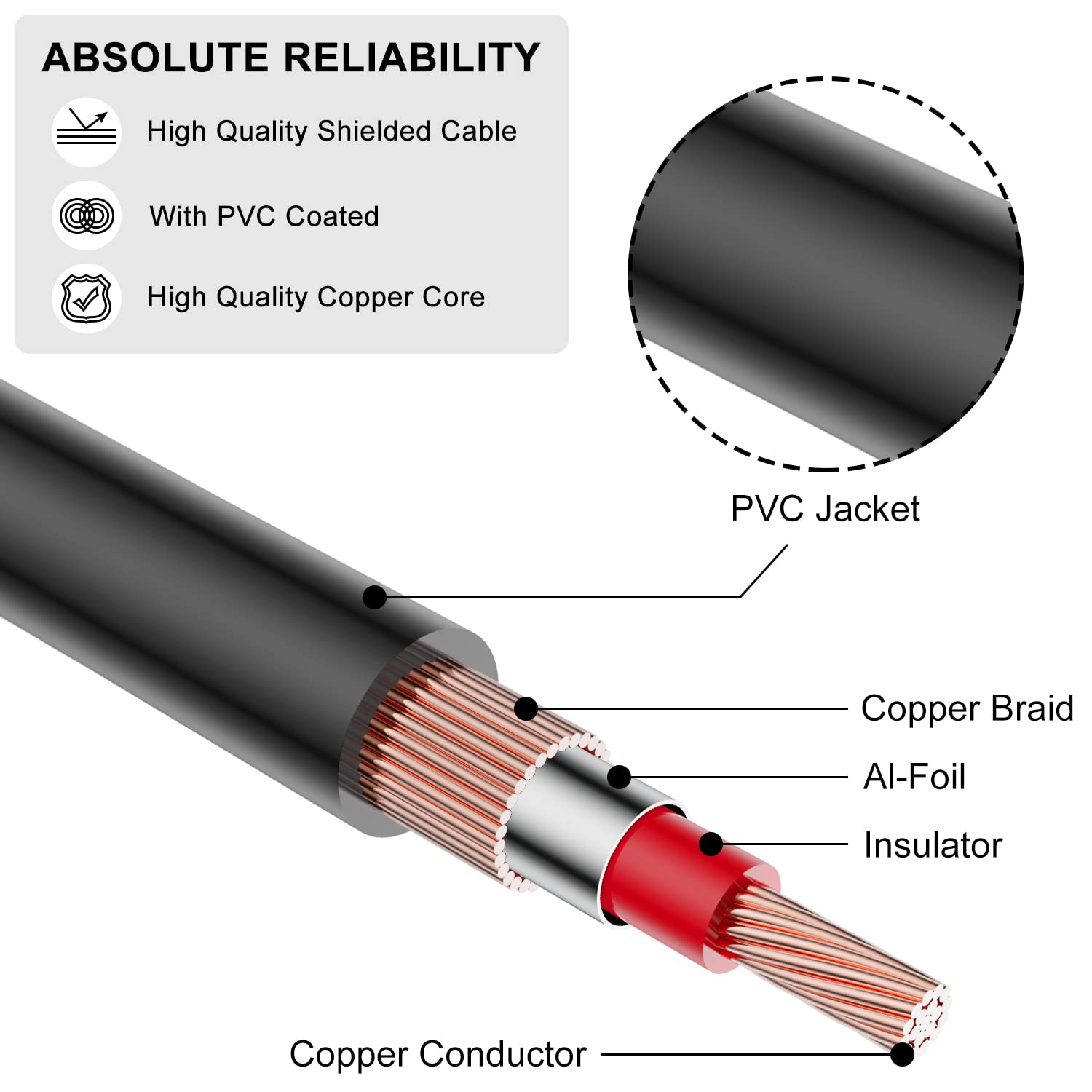 Foto 7 pulgar | Cable De Extensión Rca J&d 2rca Macho A Hembra Estéreo De 4,5 M Para Audi - Venta Internacional.