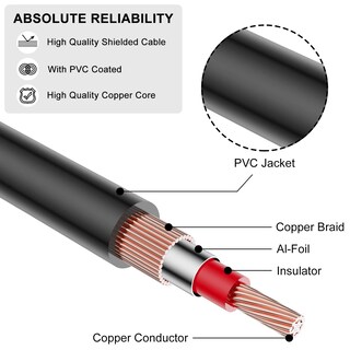 Foto 6 | Cable De Extensión Rca J&d 2rca Macho A Hembra Estéreo De 4,5 M Para Audi - Venta Internacional.