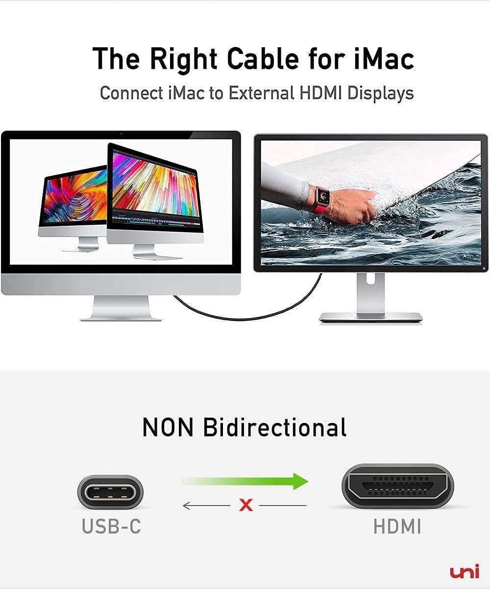 Foto 8 pulgar | Cable Usb C A Hdmi Para Iphone 4k @60hz, 1,8 M, Thunderbolt 4/3 - Venta Internacional.