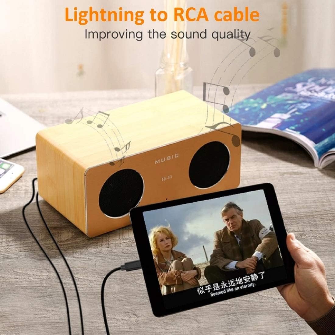 Foto 7 pulgar | Cable Lightning A Rca Para Iphone Ipa-d [certificado Apple Mfi] - Venta Internacional.