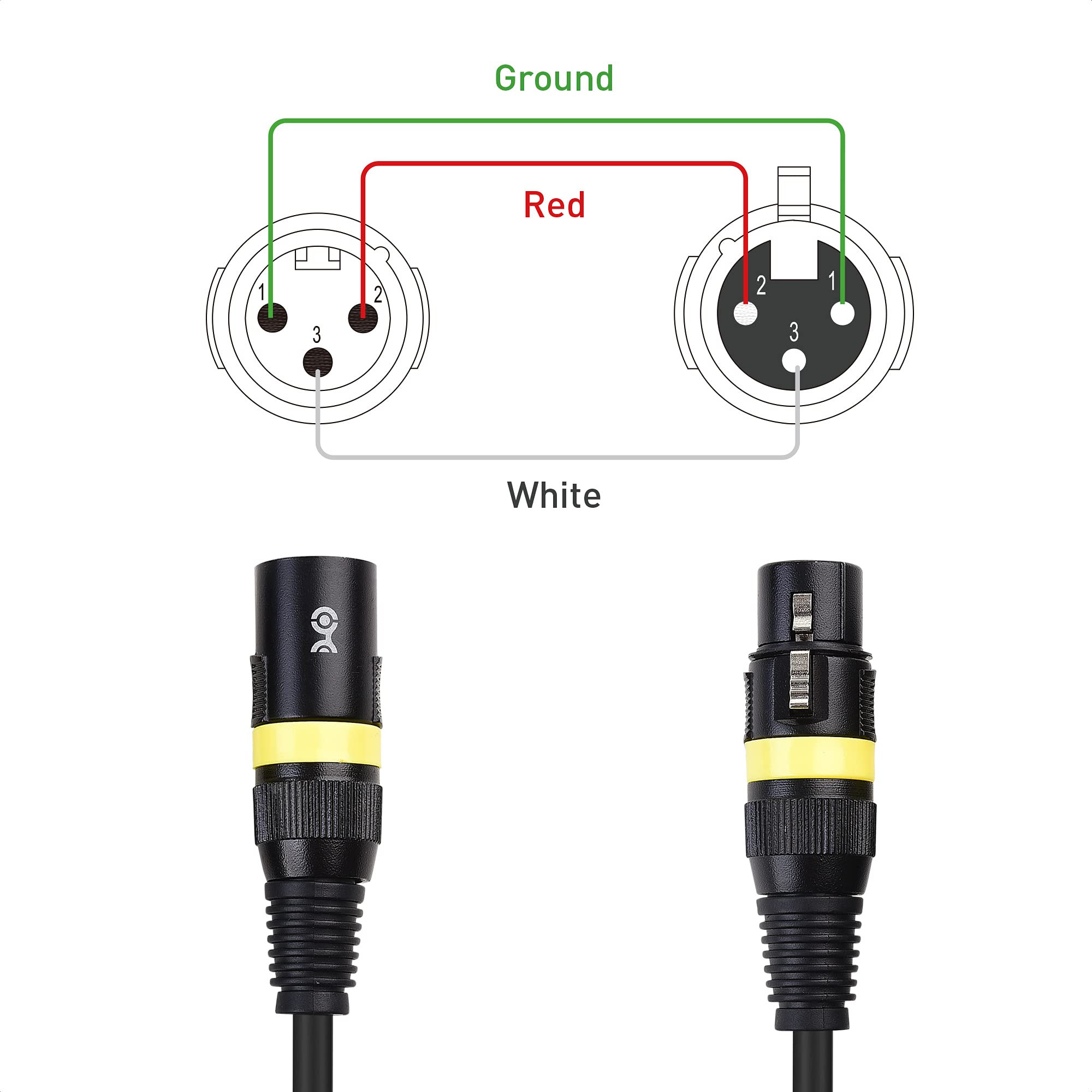 Foto 8 pulgar | Lámpara De Escenario Dmx Cable Matters, Paquete De 2 Unidades, 22 Awg, 7,6 M, 3 Pines - Venta Internacional.