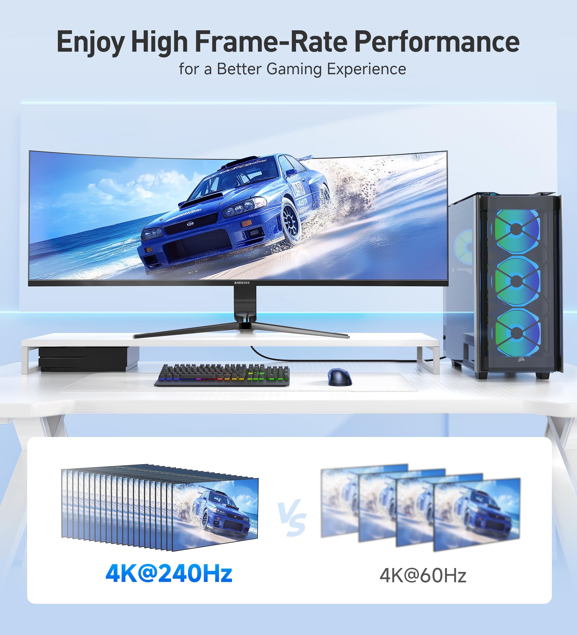 Foto 4 | Cable Matters [certificado Hdmi De Ultra Alta Velocidad] Paquete De 2 Cables Hdmi De 48 Gbps Y 8k De - Venta Internac