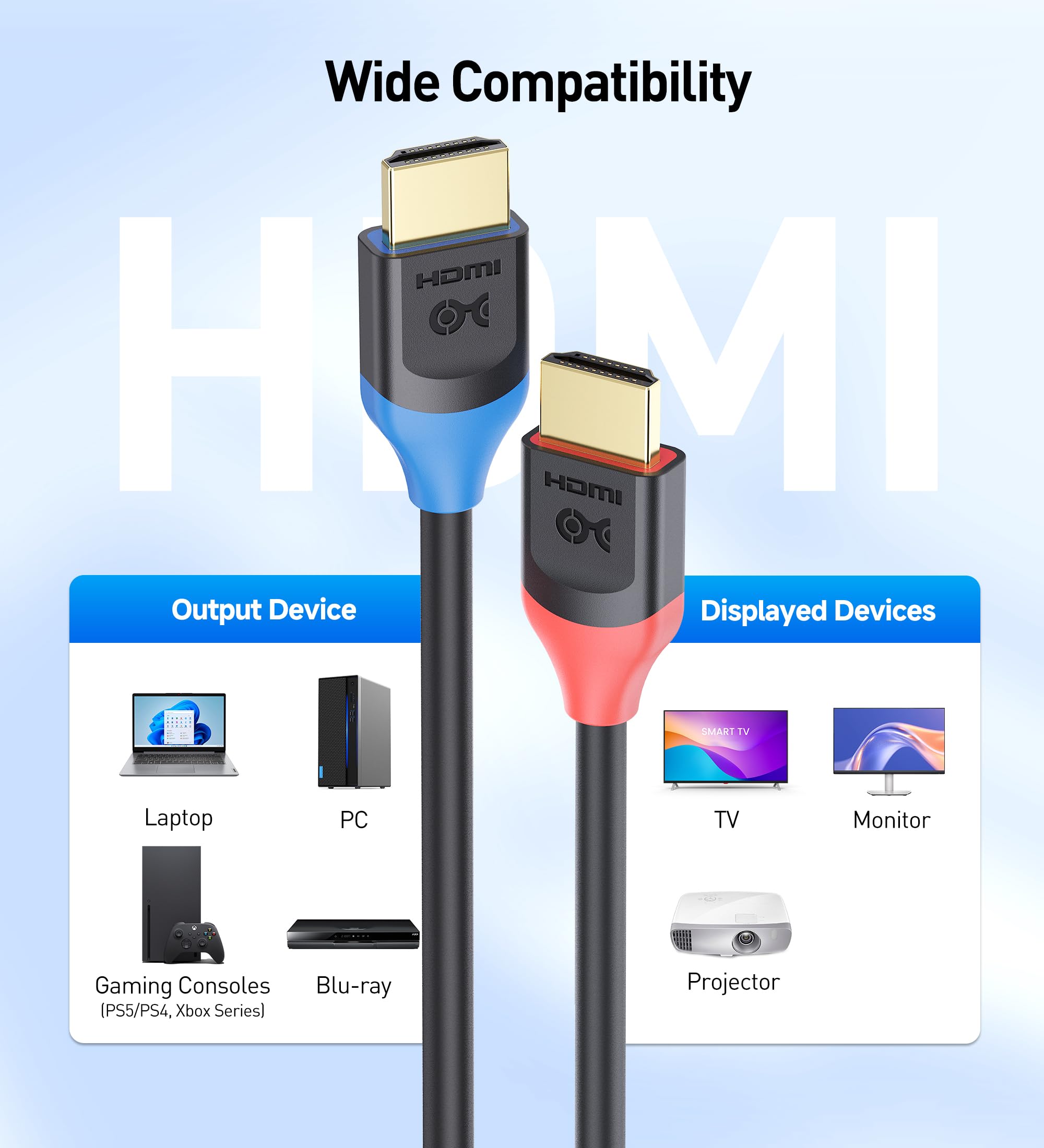 Foto 7 pulgar | Cable Matters [certificado Hdmi De Ultra Alta Velocidad] Paquete De 2 Cables Hdmi De 48 Gbps Y 8k De - Venta Internac