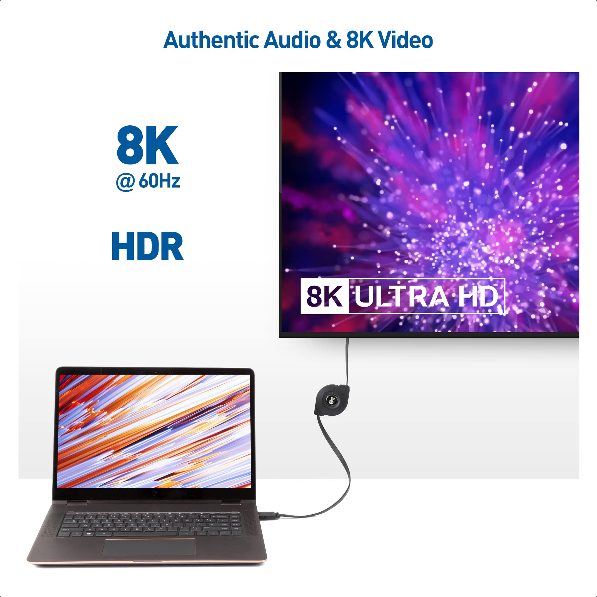 Foto 3 pulgar | Cable Hdmi Matters 8k 60 Hz/ 4k 240hz Retráctil De 1 M - Venta Internacional.