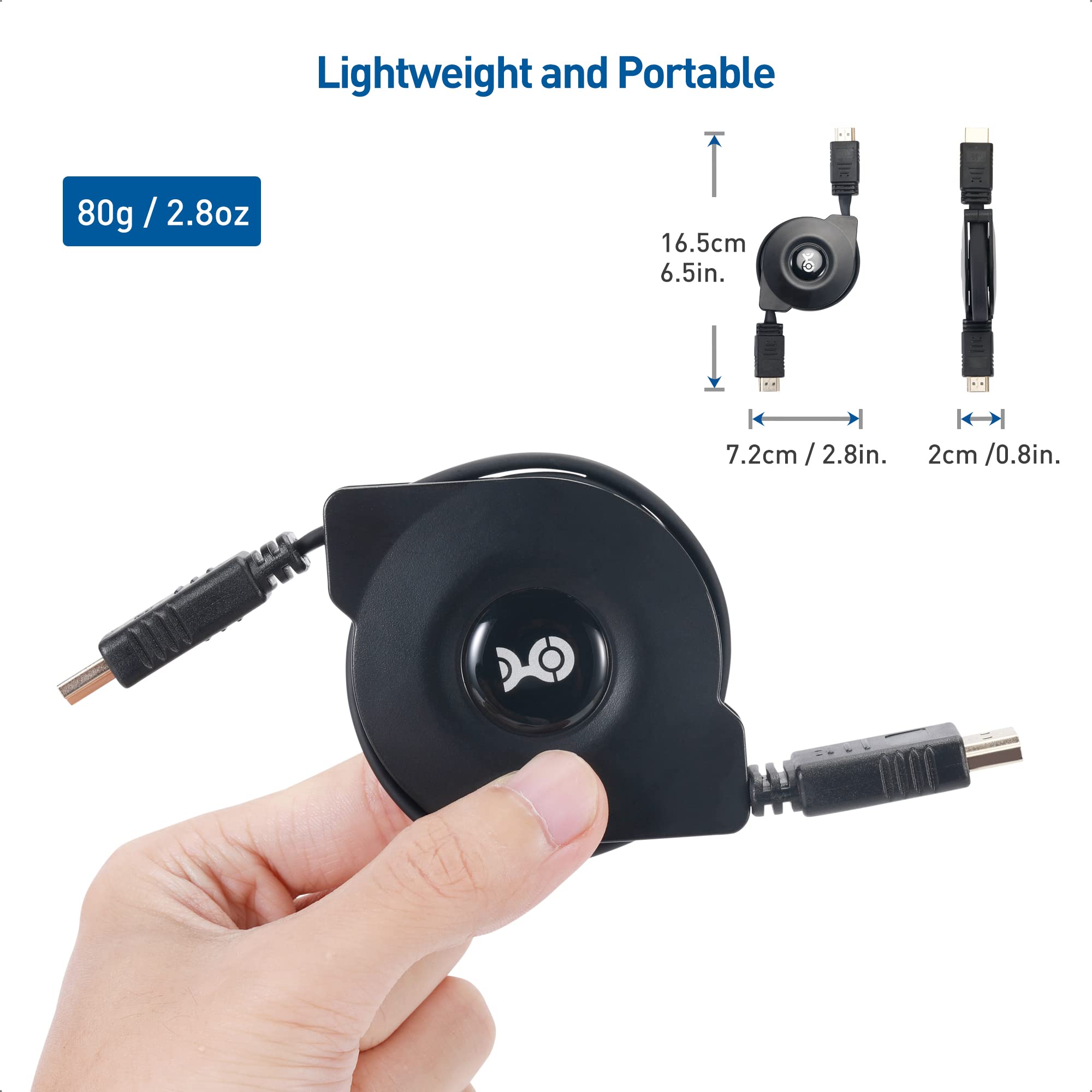 Foto 6 pulgar | Cable Hdmi Matters 8k 60 Hz/ 4k 240hz Retráctil De 1 M - Venta Internacional.
