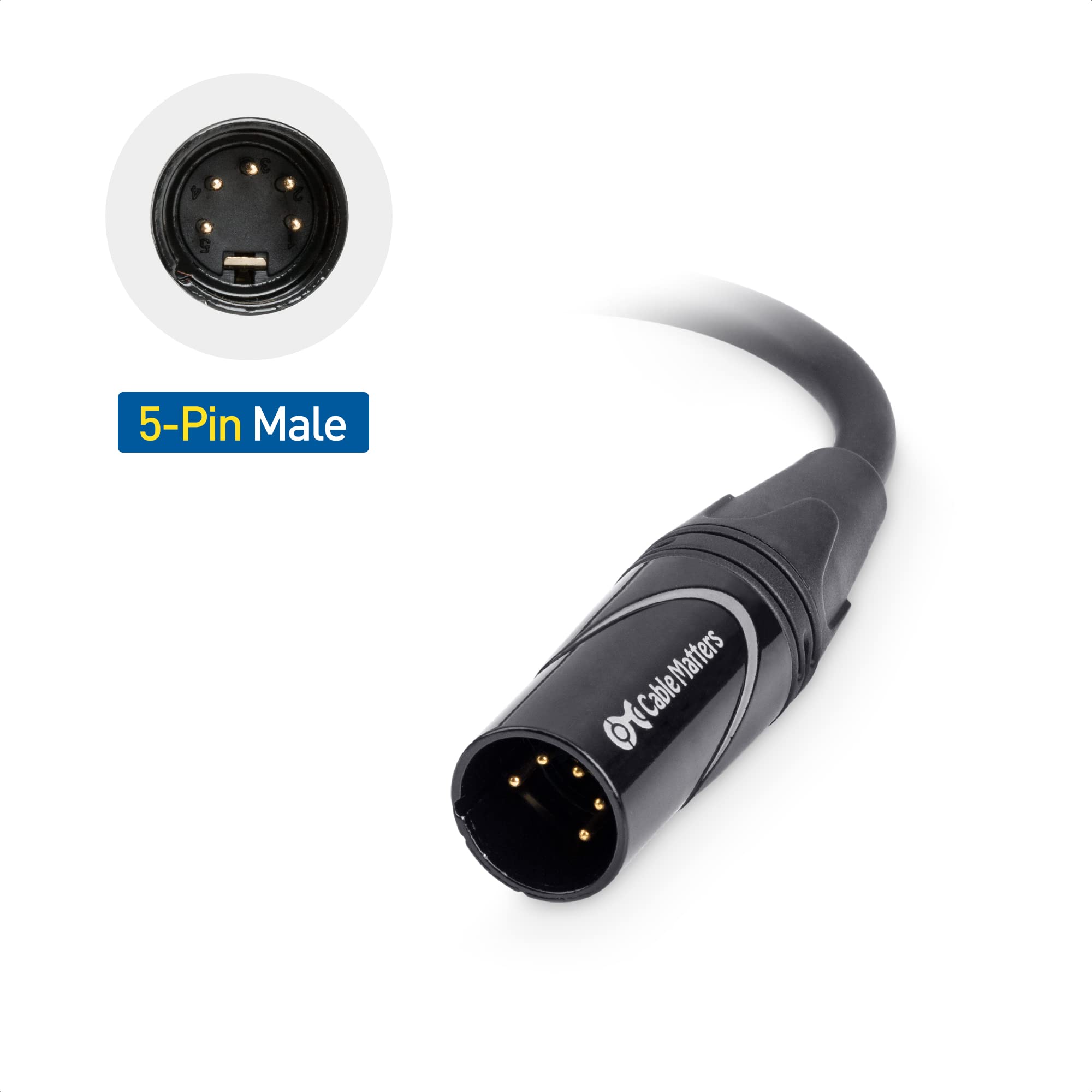 Foto 3 | Cable De Iluminación Dmx Matters De 5 Pines Macho A 3 Pines Hembra - Venta Internacional.