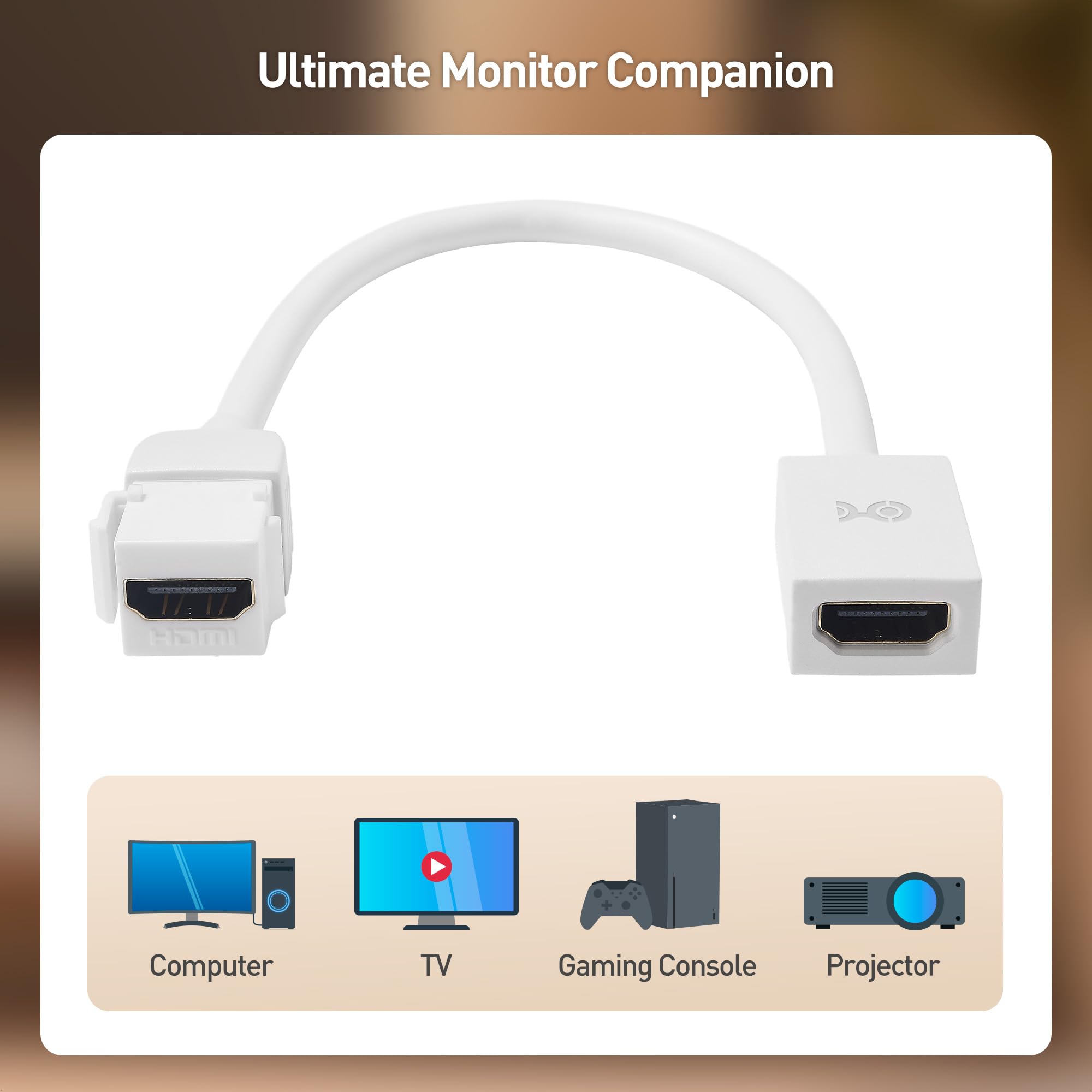 Foto 6 pulgar | Cable Hdmi Keystone Pigtail Matters 8k Hdmi 2.1 20 Cm - Venta Internacional.
