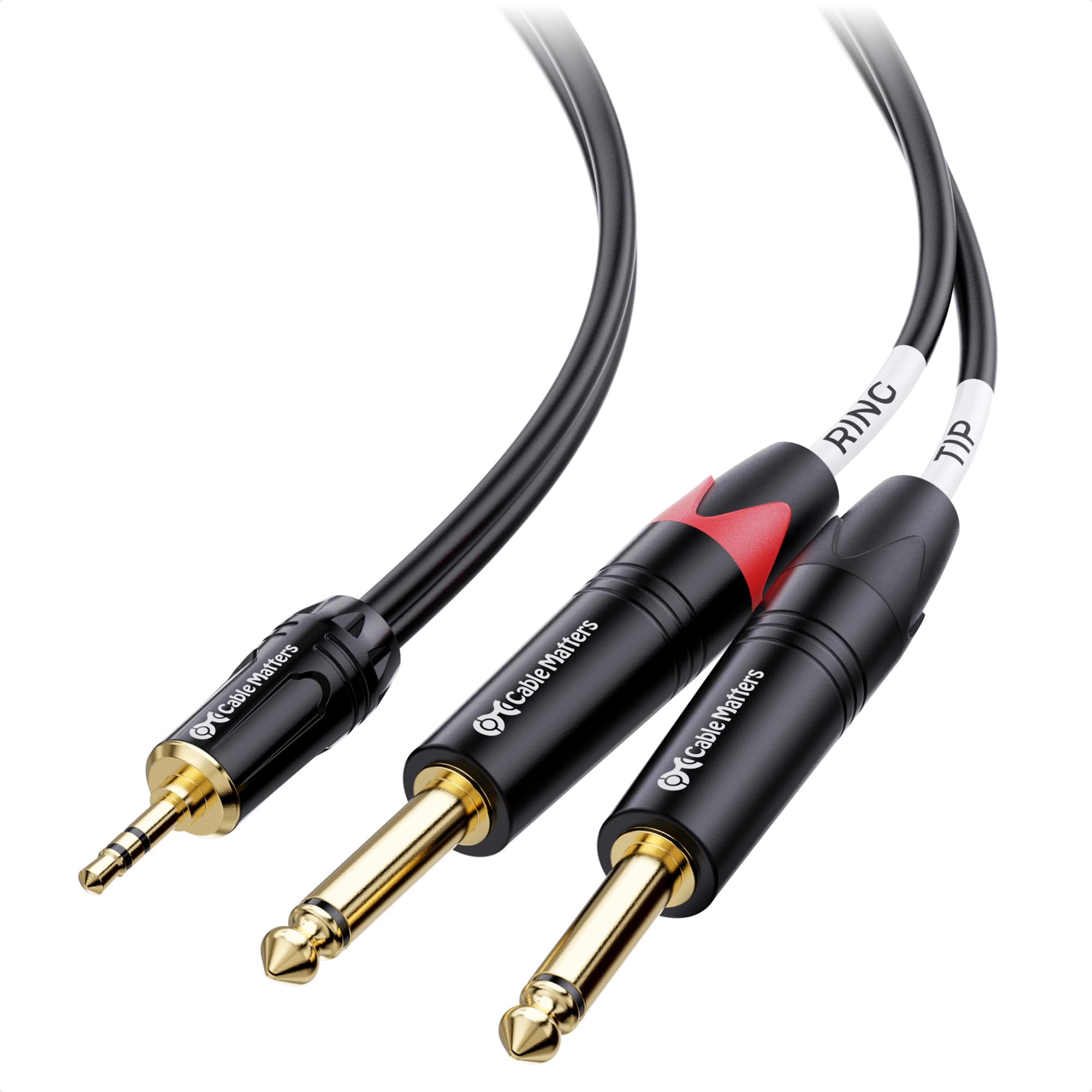 Foto 1 | Cable De Audio Matters: Cable Trs De 3,5 Mm A Ts Dual De 6,35 Mm, 3 M - Venta Internacional.
