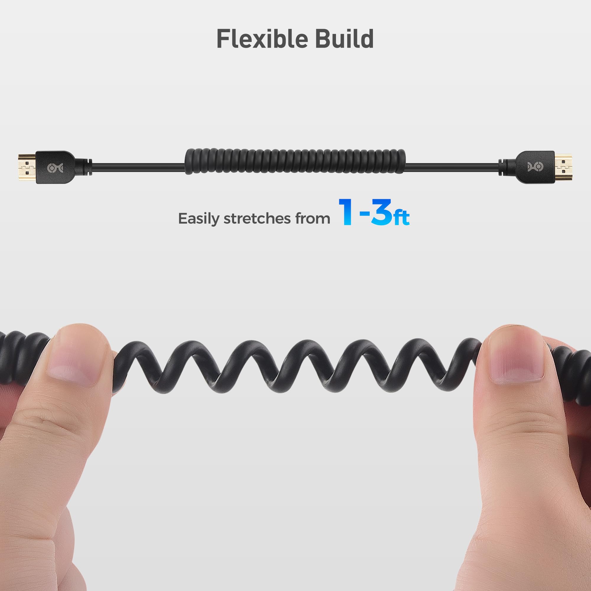 Foto 6 pulgar | Cable Hdmi Matters, 8k, 48 Gbps, Enrollado De 1 A 3 Pies Con Soporte Hdr - Venta Internacional.