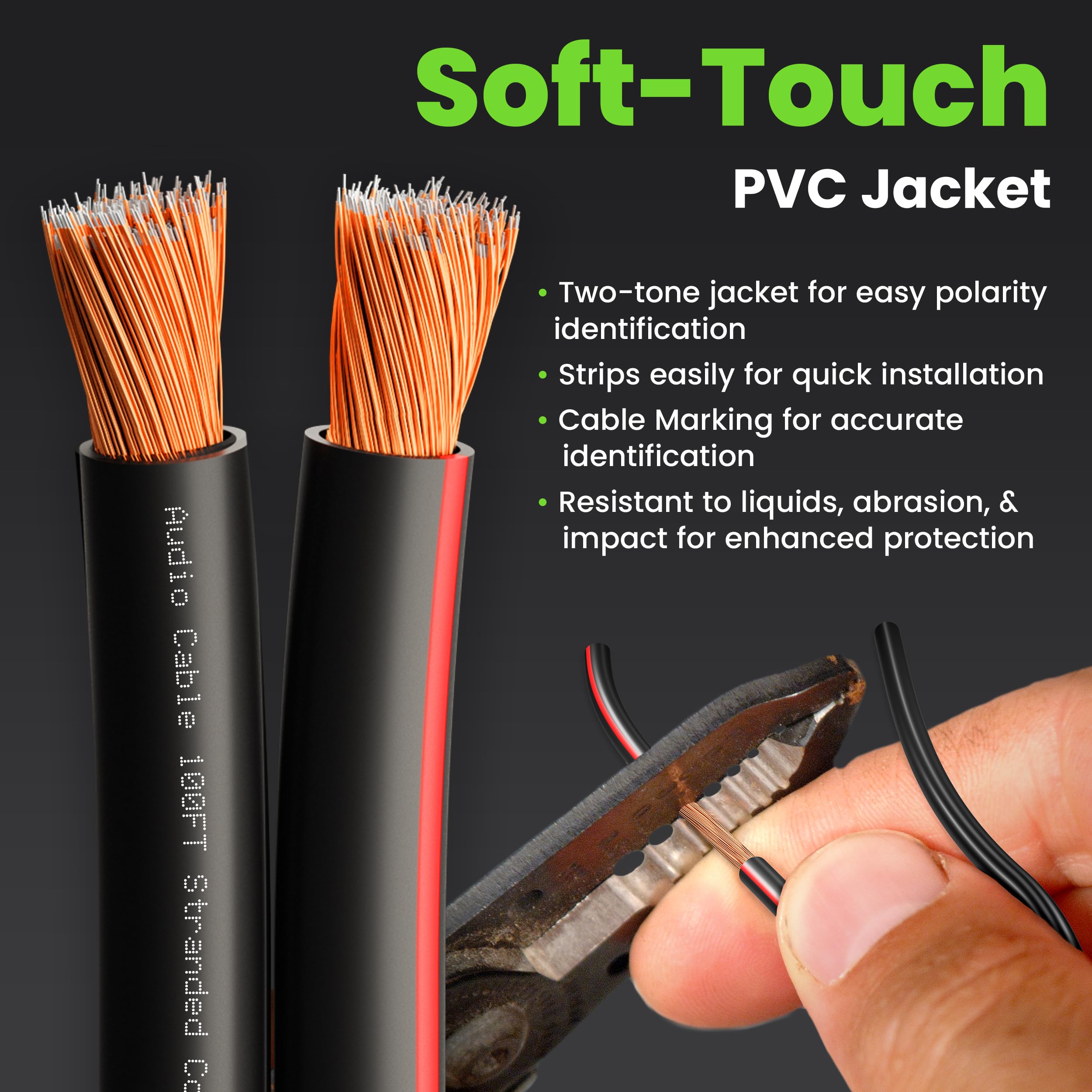 Foto 3 pulgar | Cable De Altavoz Gearit Pro Series, Calibre 18 Awg (30,48 M), Negro - Venta Internacional.