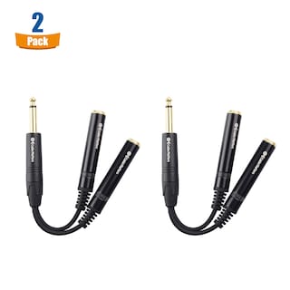 Foto 2 | Cable Matters, Paquete De 2 Unidades, Cable Divisor De 1/4, Ts Macho A 2x Ts Hembra - Venta Internacional.