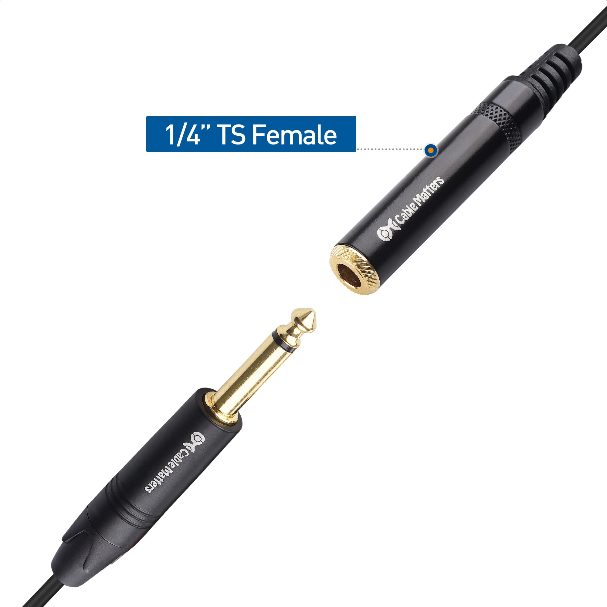Foto 6 pulgar | Cable Matters, Paquete De 2 Unidades, Cable Divisor De 1/4, Ts Macho A 2x Ts Hembra - Venta Internacional.