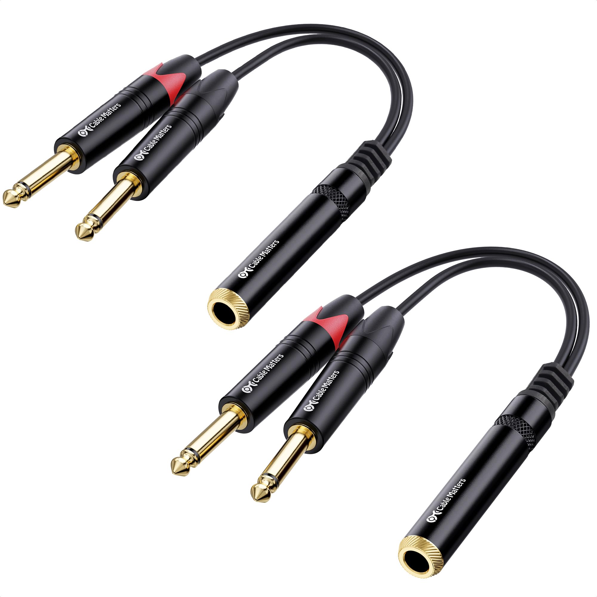 Foto 2 pulgar | Cable Divisor De Audio Cable Matters, Paquete De 2 Unidades, 1/4 Trs A Dual Ts - Venta Internacional.