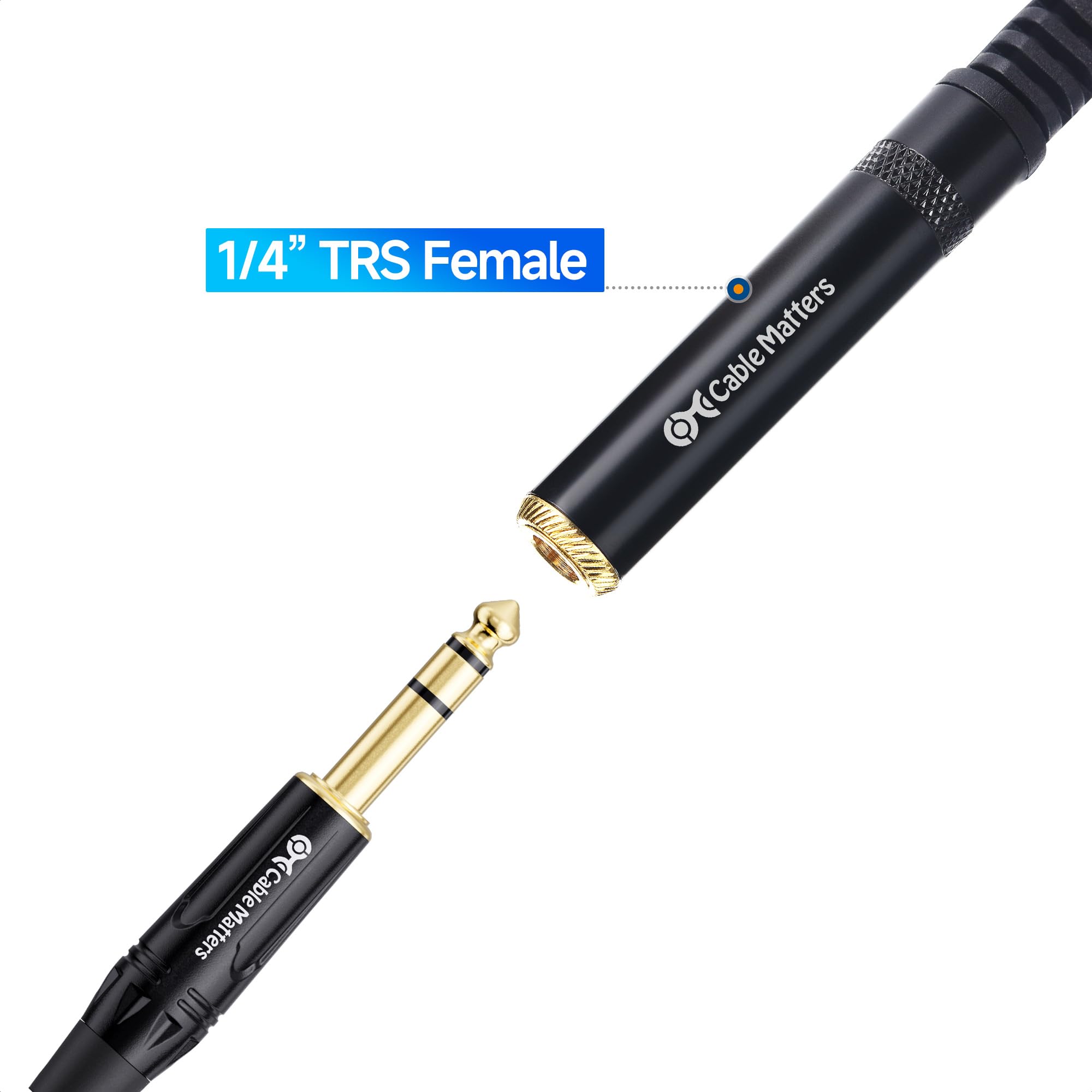 Foto 8 pulgar | Cable Divisor De Audio Cable Matters, Paquete De 2 Unidades, 1/4 Trs A Dual Ts - Venta Internacional.
