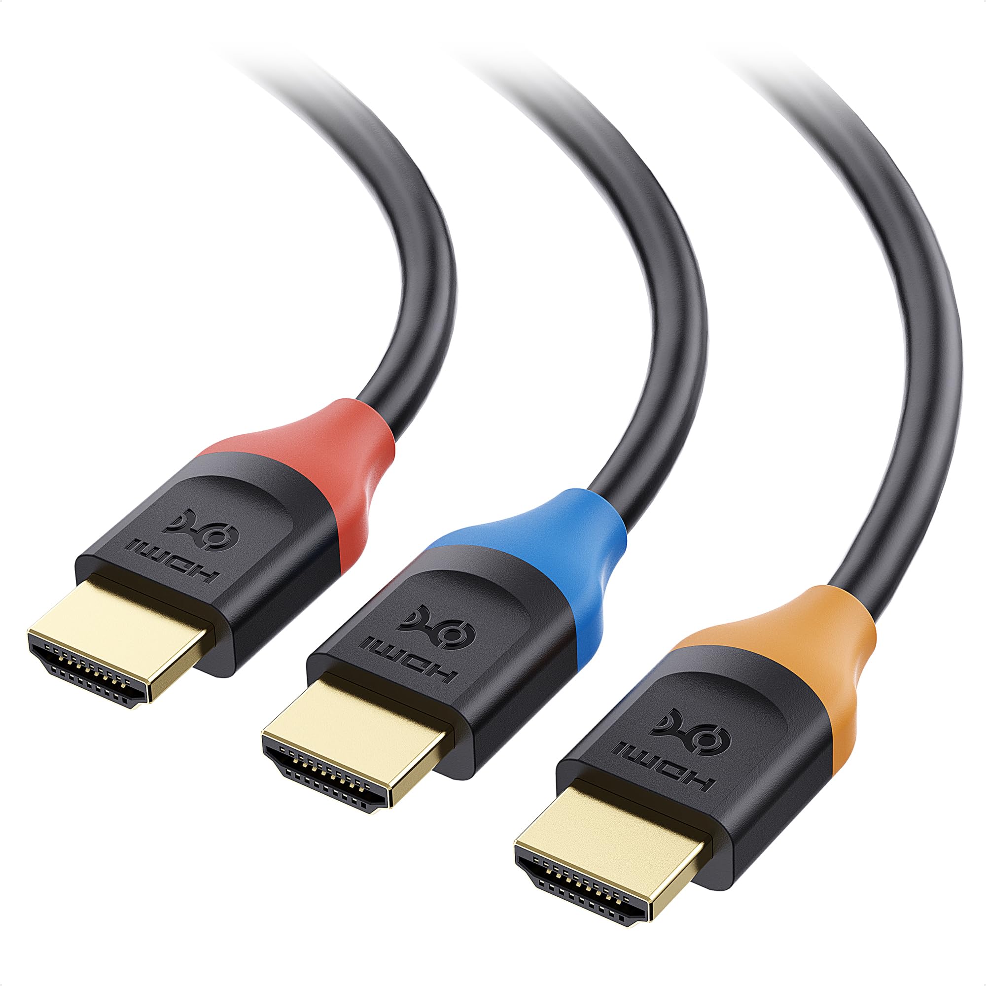 Foto 1 | Cable Hdmi Matters, Paquete De 3 Unidades, Alta Velocidad, 30 Cm, 4k @60hz - Venta Internacional.
