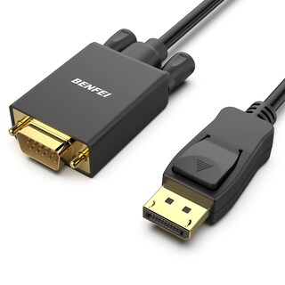 Foto 1 | Cable Displayport A Vga Benfei De 1,8 M Para Monitor De Computadora/portátil - Venta Internacional.