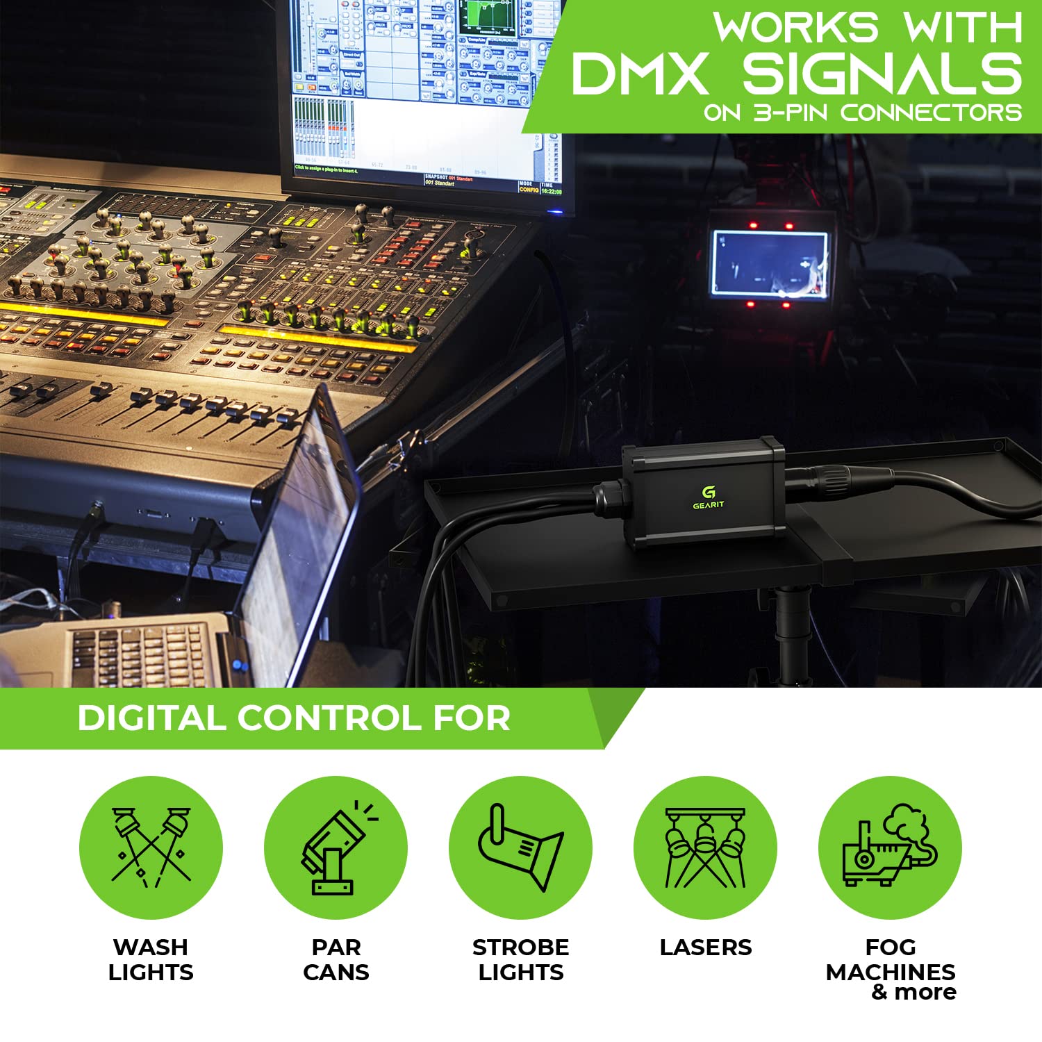 Foto 5 pulgar | Cable Snake Gearit De 4 Canales Xlr/dmx/aes-ebu A Ethercon Rj45 - Venta Internacional.