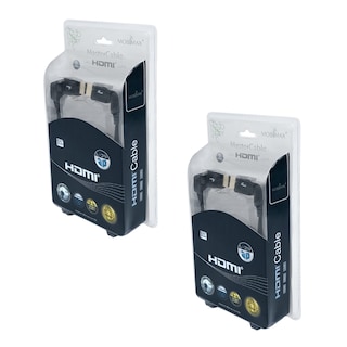 Foto 3 | Bipack 2 Cables Hdmi Mobimax Hdmo3m Negro 3 Metros Conectores Articulados