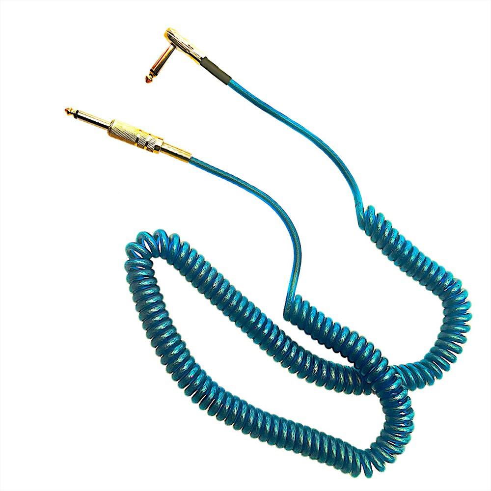 Foto 3 pulgar | Extensión Azul Espiral Para Guitarra Con Plugs 6 Metros