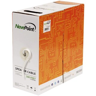 Foto 1 | Cable De Altavoz Navepoint Calibre 16 2 Conductores 500 Pies/152 M Blanco - Venta Internacional.