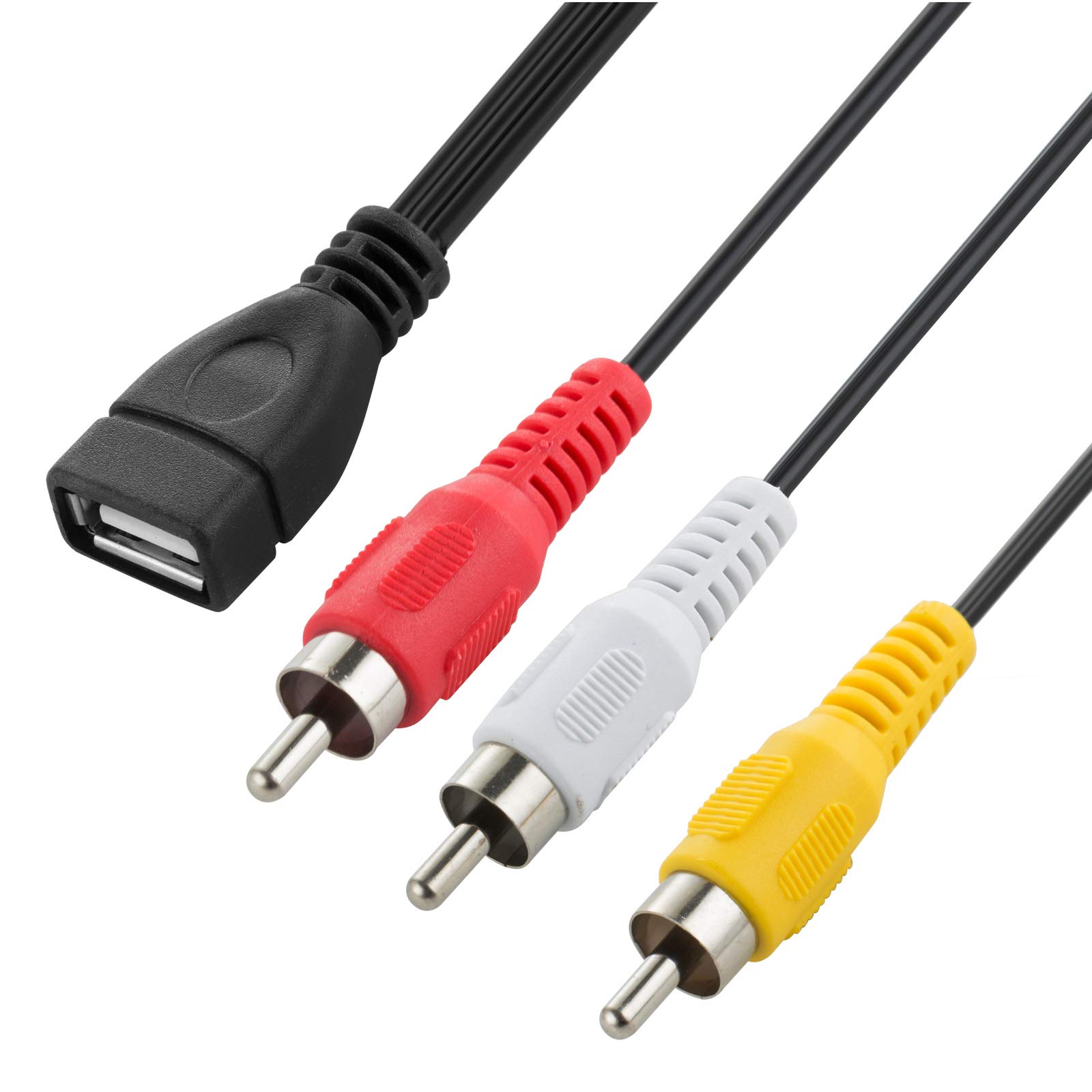 Foto 3 | Cable Adaptador Usb A Rca Herfair Usb 2.0 A Hembra A 3rca Macho - Venta Internacional.