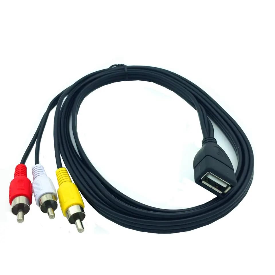 Foto 6 pulgar | Cable Adaptador Usb A Rca Herfair Usb 2.0 A Hembra A 3rca Macho - Venta Internacional.