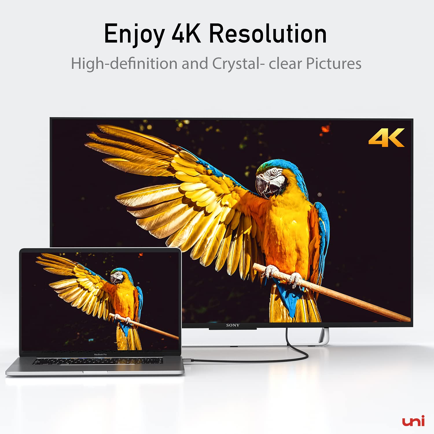Foto 4 pulgar | Cable Usb C A Hdmi Uni 4k @30hz De 1 M Para Macbook Pro/air  Galaxy - Venta Internacional.