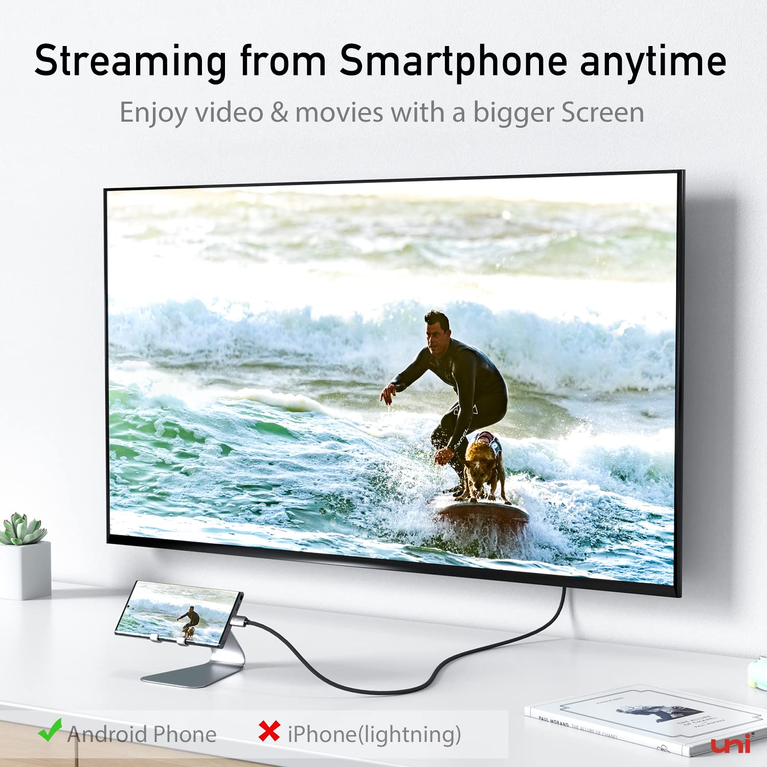 Foto 6 | Cable Usb C A Hdmi Uni 4k @30hz De 1 M Para Macbook Pro/air  Galaxy - Venta Internacional.