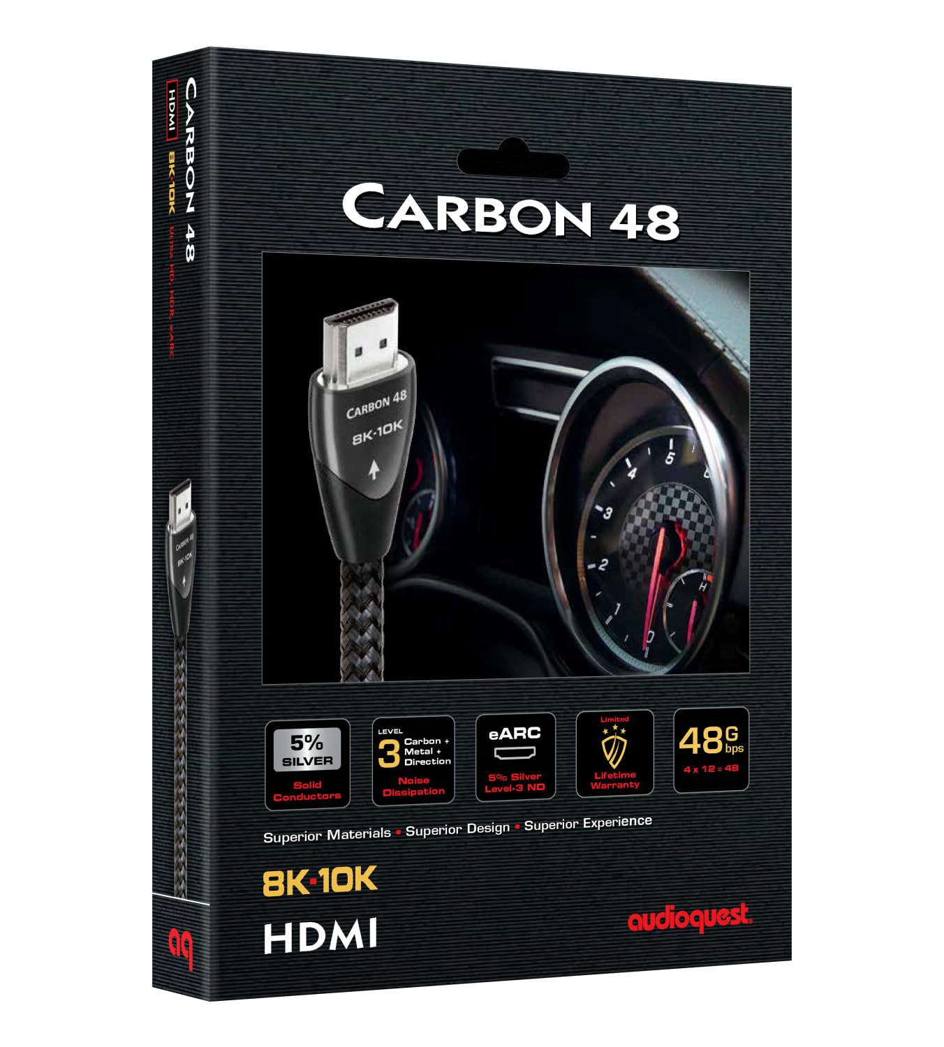 Foto 3 pulgar | Cable Hdmi Audioquest Carbon 48 2.1 8k/10k Ultra Hd De 2 25 M - Venta Internacional.