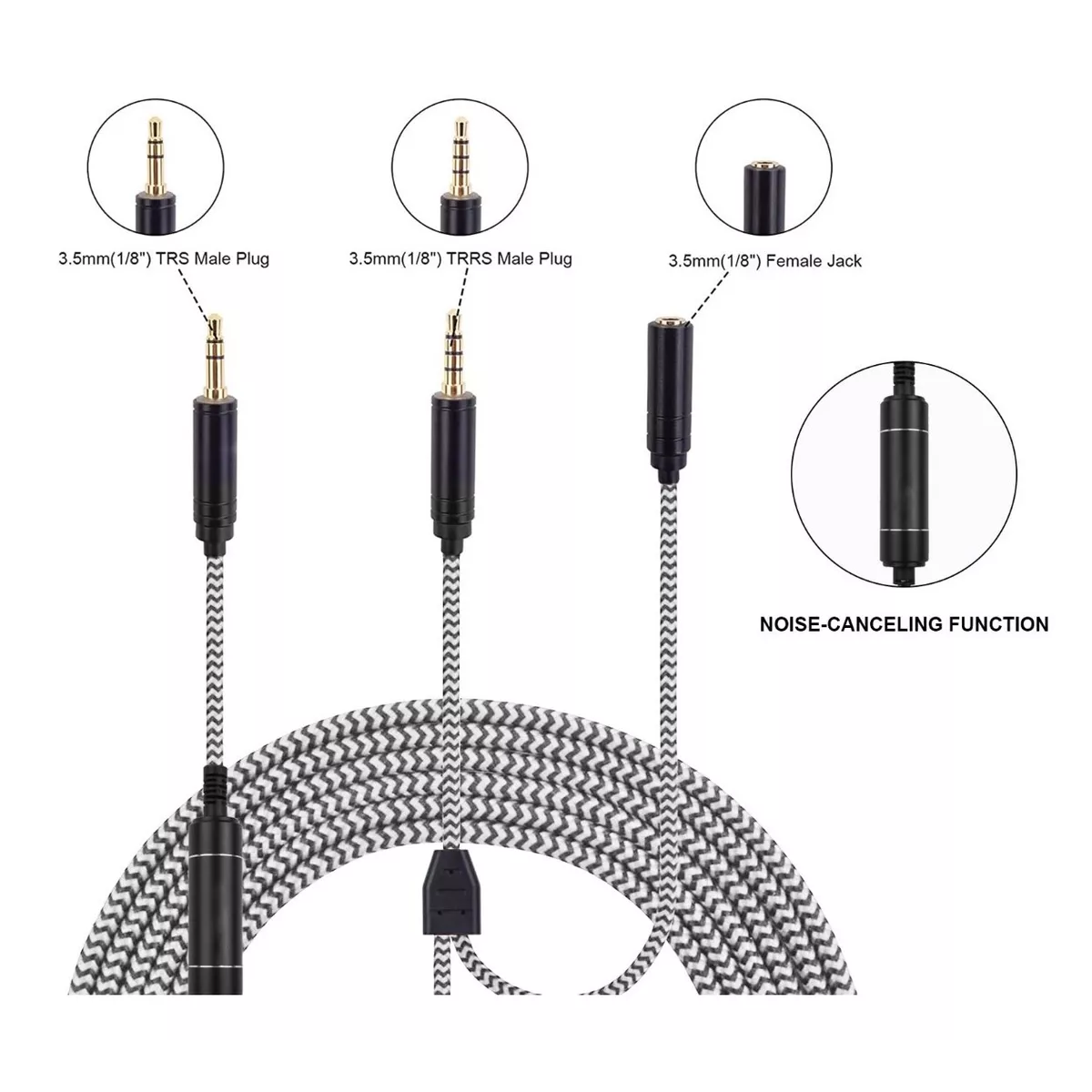 Foto 4 pulgar | Cable de Audio Chat Link Pro de Repuesto Eo Safe Imports Esi-8552 Multicolor