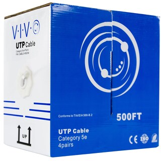 Foto 1 | Cable Ethernet Vivo Cable-v002w Cat5e, 500 Pies, Blanco - Venta Internacional.