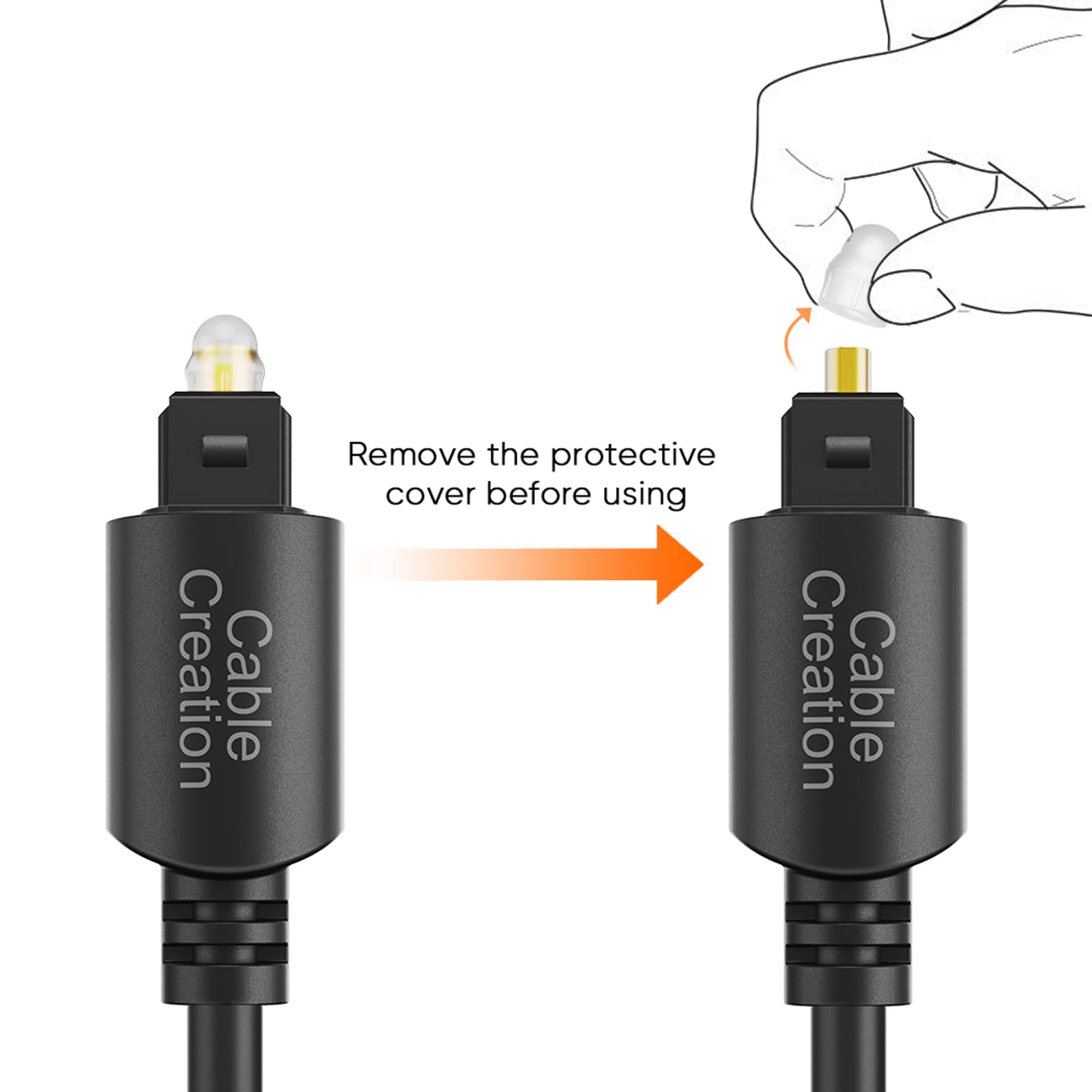 Foto 4 pulgar | Cable De Audio Óptico Cablecreation De 0,9 M De Fibra Óptica S/pdif - Venta Internacional.