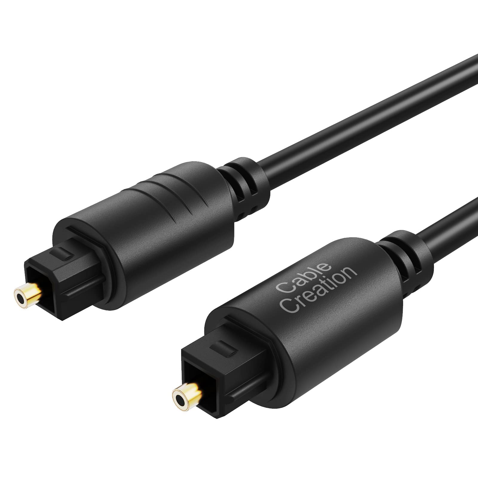 Cable De Audio Óptico Cablecreation De 12 Pies, Paquete De 2, Toslink Macho-macho - Venta Internacional.