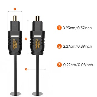 Foto 7 | Cable De Audio Digital Óptico Cablecreation, 50 M, Negro - Venta Internacional.