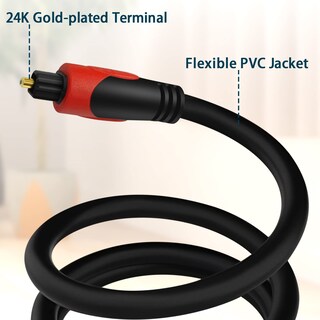 Foto 2 | Cable De Audio Óptico Ajustable De 1 M, Toslink, Cubierta Flexible - Venta Internacional.