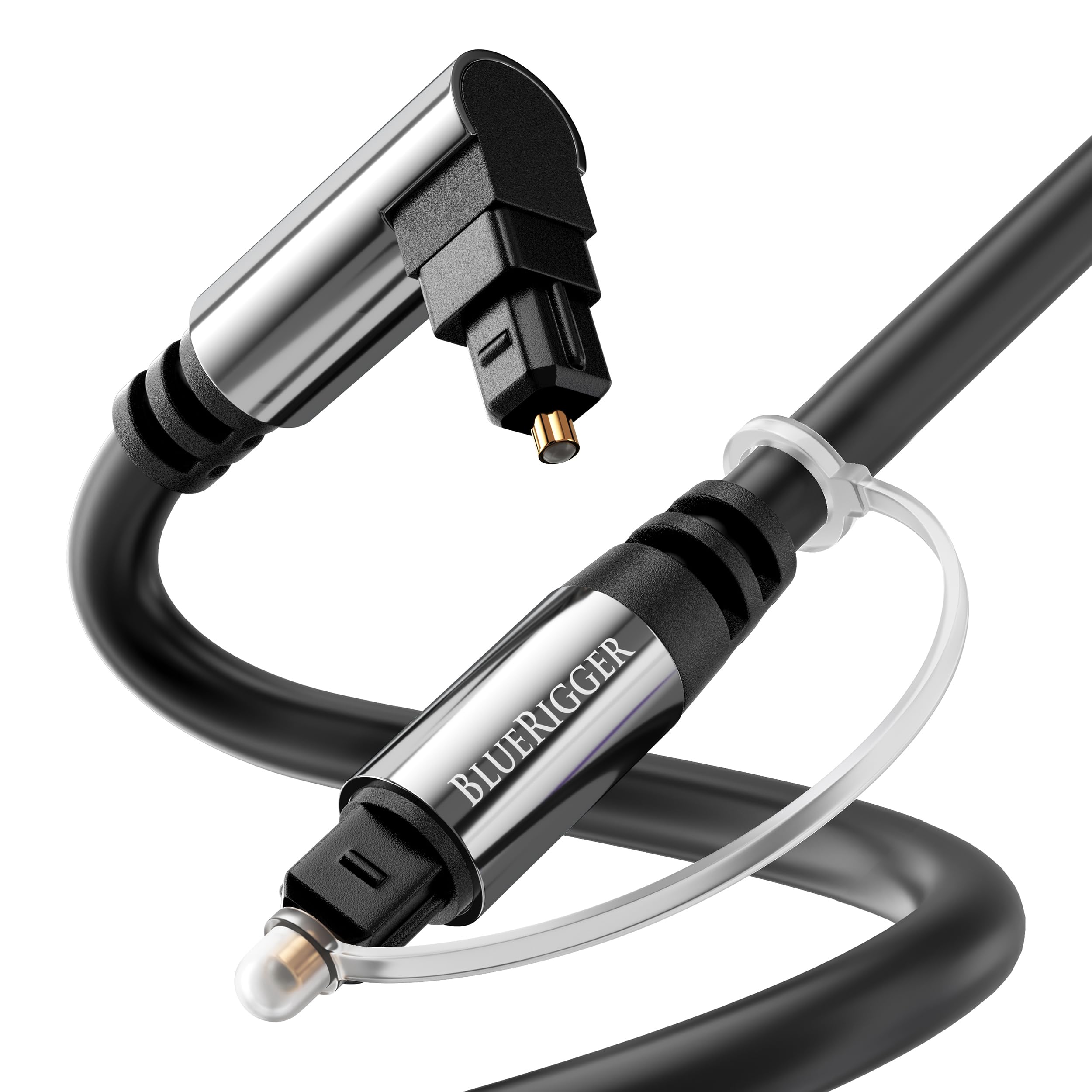 Foto 1 | Cable Toslink De Audio Óptico Bluerigger De 6 Pies Con Ángulo De 90° - Venta Internacional.
